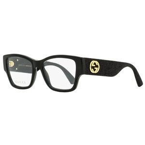 Authentic Gucci Glitter Eyeglass Frames GG0104O 001 – Black (51mm)